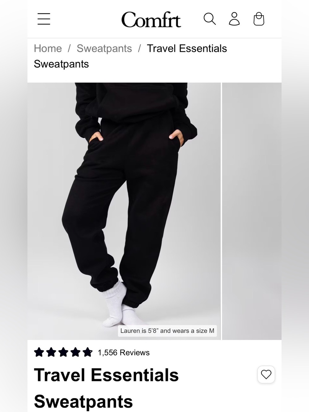 Comfrt Travel Essentials Sweatpants
